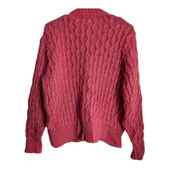 Roberto Collina Oversized Soft Pink Baby Alpaca Pullover Sweater Size S - Picture 9 of 9